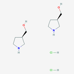 molecular formula C10H24Cl2N2O2 B8067882 (3R)-Pyrrolidin-3-ylmethanol, HCl 