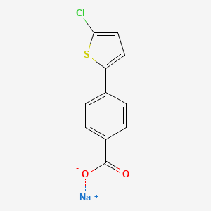 Sodium 4-(5-chlorothiophen-2-yl)benzoate