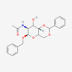 N-[(6R,7S,8aS)-8-hydroxy-2-phenyl-6-phenylmethoxy-4,4a,6,7,8,8a-hexahydropyrano[3,2-d][1,3]dioxin-7-yl]acetamide