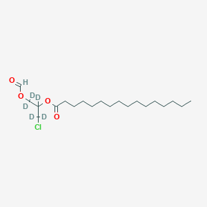 molecular formula C20H37ClO4 B8067921 rac 1,2-Bis-palmitol-3-chloropropanediol-d5 