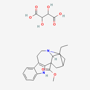 2,3-Dihydroxybutanedioic acid;methyl 17-ethyl-3,13-diazapentacyclo[13.3.1.02,10.04,9.013,18]nonadeca-2(10),4,6,8-tetraene-1-carboxylate