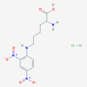 molecular formula C12H17ClN4O6 B080680 N6-(2,4-Dinitrophenyl)-L-lysine hydrochloride CAS No. 14455-27-7