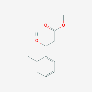 molecular formula C11H14O3 B8068416 Methyl 3-hydroxy-3-(2-methylphenyl)propanoate 