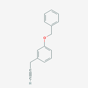molecular formula C16H14O B8068495 1-Benzyloxy-3-prop-2-ynyl-benzene 