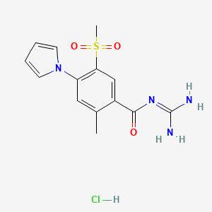 molecular formula C14H17ClN4O3S B8068653 Eniporide hydrochloride 