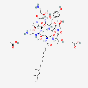 molecular formula C56H96N10O19 B8068784 Caspofungin (Acetate) 
