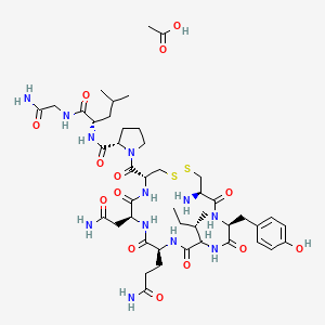 molecular formula C45H70N12O14S2 B8068790 Oxytocin, monoacetate (salt) 