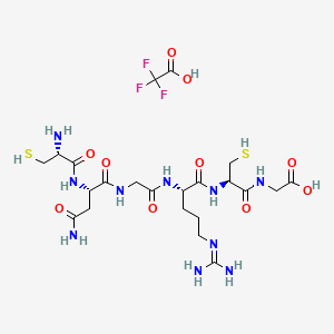 molecular formula C22H37F3N10O10S2 B8068993 NGR peptide Trifluoroacetate 