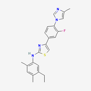molecular formula C23H23FN4S B8069123 NGP555 CAS No. 1058170-45-8