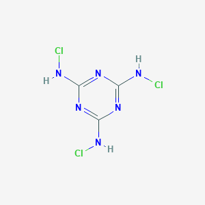molecular formula C3H3Cl3N6 B080692 Trichloromelamine CAS No. 12379-38-3