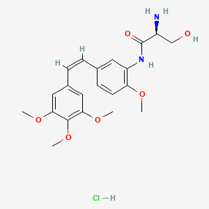 molecular formula C21H27ClN2O6 B8069311 Ombrabulin Hydrochloride CAS No. 253609-44-8