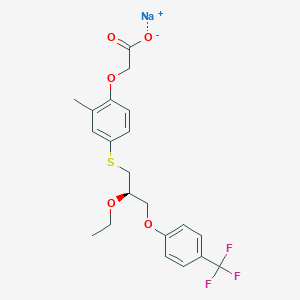 molecular formula C21H22F3NaO5S B8069339 Seladelpar sodium salt 