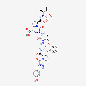 molecular formula C44H61N7O11 B8069472 Tyr-Pro-Phe-Val-Glu-Pro-Ile 