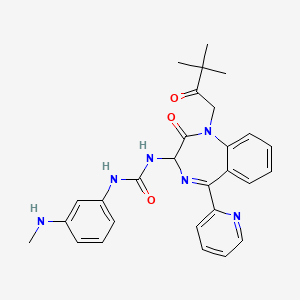 molecular formula C28H30N6O3 B8069534 (Rac)-Sograzepide 
