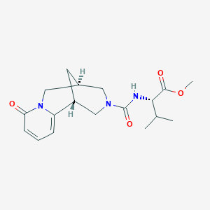 Methyl (2S)-3-methyl-2-[[(1R,9R)-6-oxo-7,11-diazatricyclo[7.3.1.02,7]trideca-2,4-diene-11-carbonyl]amino]butanoate