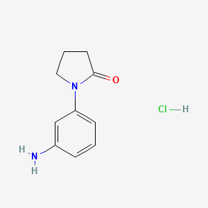 1-(3-Aminophenyl)pyrrolidin-2-one;hydrochloride
