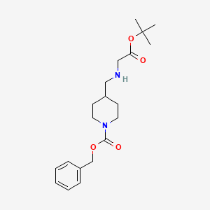 1-Piperidinecarboxylic acid, 4-[[[(1,1-dimethylethoxy)carbonyl]methylamino]methyl]-, phenylmethyl ester