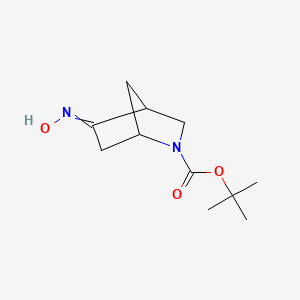 molecular formula C11H18N2O3 B8069593 tert-butyl 5-hydroxyimino-2-azabicyclo[2.2.1]heptane-2-carboxylate 
