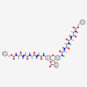 molecular formula C60H66N10O15 B8069667 (Z-Ala-Ala-Ala-Ala)2Rh110 