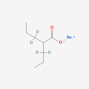 molecular formula C8H15NaO2 B8069718 Valproic acid-d4 (sodium) 
