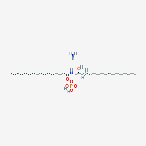molecular formula C34H71N2O6P B8069730 azane;[(E,2S,3R)-2-(hexadecanoylamino)-3-hydroxyoctadec-4-enyl] dihydrogen phosphate 