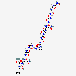 molecular formula C92H151N23O24 B8069737 AlaMethicin F, AlaMethicin Rf 50, Atroviridin A, 18-L-GlutaMine-alaMethicin I 