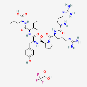 molecular formula C40H65F3N12O10 B8069981 L-arginyl-L-arginyl-L-prolyl-L-tyrosyl-L-isoleucyl-L-leucine,trifluoroacetatesalt 