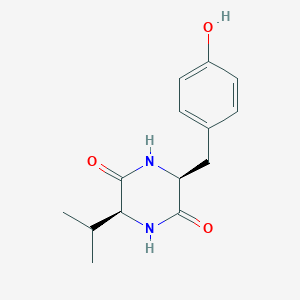 molecular formula C14H18N2O3 B8070012 Cyclo(Tyr-Val) 