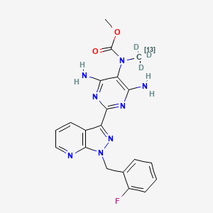 molecular formula C20H19FN8O2 B8070084 Riociguat-13C-d3 