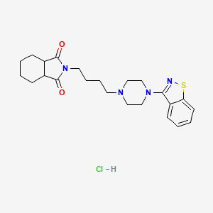 molecular formula C23H31ClN4O2S B8070213 Perospirone Hydrochloride Trihydrate 