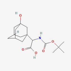 molecular formula C17H27NO5 B8070214 BOC-3-Hydroxy-1-adamantyl-D-Glycine CAS No. 709031-31-2