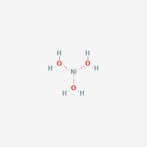 molecular formula H6NiO3 B080708 Nickelic hydroxide CAS No. 12125-56-3