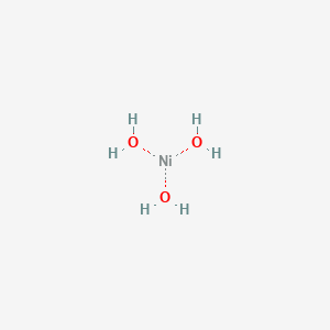 molecular formula H6NiO3 B080708 Nickel(III) hydroxide CAS No. 12125-56-3