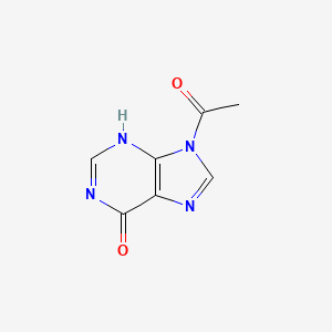 molecular formula C7H6N4O2 B8070831 9-acetyl-3H-purin-6-one 