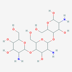 molecular formula C18H35N3O13 B8070871 Poly(beta-(1,4)-2-amino-2-deoxy-D-glucose) 