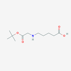 molecular formula C11H21NO4 B8070975 Pentanoic acid, 5-[[(1,1-dimethylethoxy)carbonyl]methylamino]- 