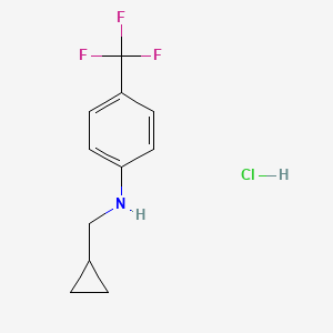 molecular formula C11H13ClF3N B8070989 Cyclopropylmethyl-(4-trifluoromethyl-phenyl)-amine hydrochloride 