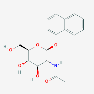 molecular formula C18H21NO6 B080711 1-萘甲酰-2-乙酰氨基-2-脱氧-β-D-吡喃葡萄糖苷 CAS No. 10329-98-3