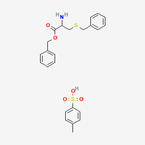 molecular formula C24H27NO5S2 B8071125 Benzyl 2-amino-3-benzylsulfanyl-propanoate; 4-methylbenzenesulfonic acid 