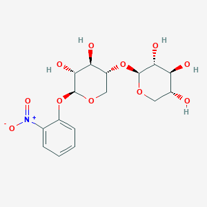 molecular formula C16H21NO11 B8071260 beta-D-Xylopyranoside, 2-nitrophenyl 4-O-beta-D-xylopyranosyl- 
