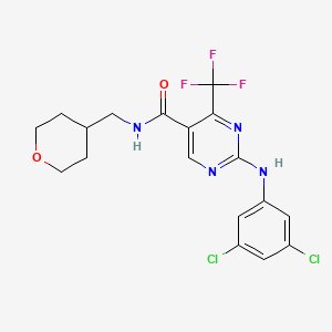 molecular formula C18H17Cl2F3N4O2 B8071644 GW 842166X 