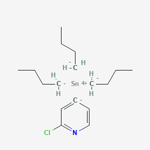 molecular formula C17H30ClNSn B8071860 butane;2-chloro-4H-pyridin-4-ide;tin(4+) 