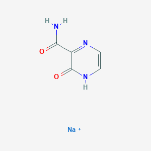 molecular formula C5H5N3NaO2+ B8071923 sodium;2-oxo-1H-pyrazine-3-carboxamide 