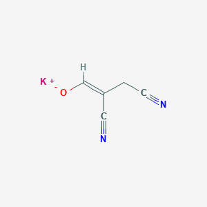 molecular formula C5H3KN2O B8072017 potassium;(Z)-2,3-dicyanoprop-1-en-1-olate 
