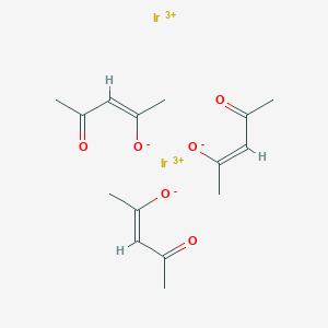 molecular formula C15H21Ir2O6+3 B8072303 iridium(3+);(Z)-4-oxopent-2-en-2-olate 