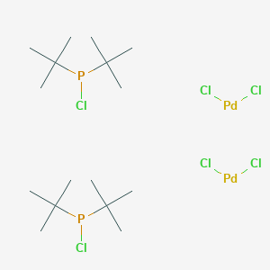 molecular formula C16H36Cl6P2Pd2 B8072337 ditert-butyl(chloro)phosphane;dichloropalladium 