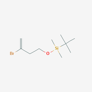 molecular formula C10H21BrOSi B8072471 Silane, [(3-bromo-3-butenyl)oxy](1,1-dimethylethyl)dimethyl- CAS No. 82511-02-2