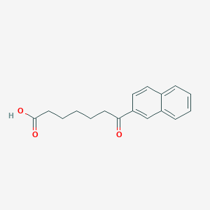 molecular formula C17H18O3 B080725 7-(2-Naphthyl)-7-oxoheptanoic acid CAS No. 13672-52-1