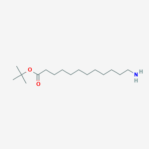 molecular formula C16H33NO2 B8073222 tert-Butyl 12-aminododecanoate 