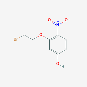 molecular formula C8H8BrNO4 B8073601 3-(2-Bromoethoxy)-4-nitrophenol 